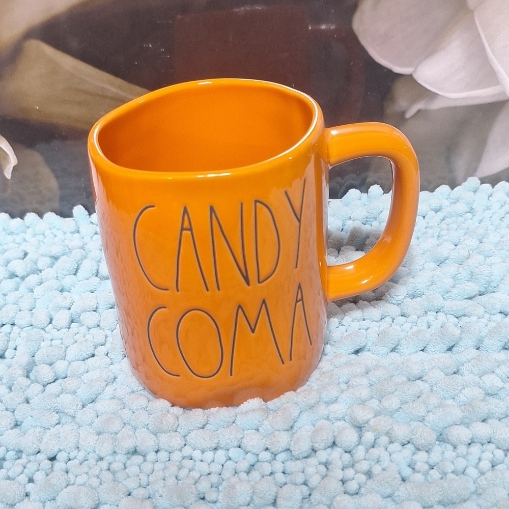 NWT orange candy coma Rae Dunn coffee mug